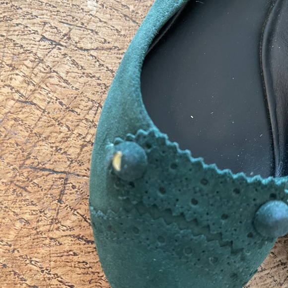 Balenciaga flats Green suede 36.5 - Picture 5 of 8